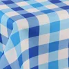 Fleckenresistente Tischtuchläufer Gedruckt Karo Blau 40x40 Produktbild-Vorschau 2