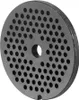 A close-up, isolated shot of a meat grinder plate. Anteprima dell’immagine prodotto