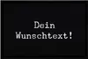 personalisierte Fußmatte mit Wunschtext eigener Text Produktbild-Vorschau 1
