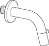 Hansa Nova Style Wand-Auslaufventil Ausladung 107mm chrom, Produktbild-Vorschau 3
