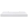 Lavabo in mineralmarmo 120x46x11 cm bianco Anteprima dell’immagine prodotto 3
