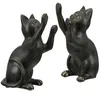 Gilde Buchstützen, Katze, "Gatto", Kunstharz, schwarz, L. Podgląd zdjęcia produktu 1