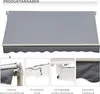Outdoor manuelle Gelenkarmmarkise Markise 395cm mit Produktbild-Vorschau 7