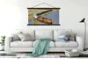 MuchoWow® Textilposter Ein orangefarbener Zug 120x60 cm mit Produktbild-Vorschau 3