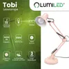 LUMILED lampa biurkowa pudrowy róż metal gniazdo E27 Podgląd zdjęcia produktu 2