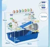 PawHut Hamsterkäfig für Zwerghamster 4 Etagen Nagerkäfig Produktbild-Vorschau 3