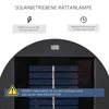 Outsunny Solarlampe, Rattan Solarleuchte LED Gartenleuchte Produktbild-Vorschau 7