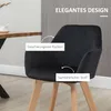 HOMCOM, ensemble de 2 chaises de salle à manger, chaise de Voir les images du produit 5