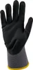 A black glove with a gray cuff and yellow trim is shown against a white background. Anteprima dell’immagine prodotto