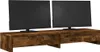 vidaXL Stojan na monitor se zásuvkami, kouřový dub Náhled obrázku produktu 3