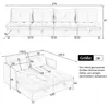 Modulares 4-Sitzer Sofa mit Stauraum unter allen Produktbild-Vorschau 2