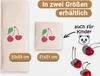 Kirschkernkissen, 20x53 cm, natur mit Kirsch-Aufdruck Produktbild-Vorschau 6