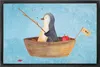 Mr. & Mrs. Panda Fußabtreter Pinguin Angelboot 60 x 90 cm - Produktbild-Vorschau 1