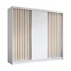 AX LIVING Cabinio Schwebetürenschrank Weiß – 240cm Artisan Produktbild-Vorschau 1