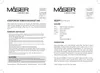 A document with instructions and a recipe for a cheese fondue set. Produktbild-Vorschau