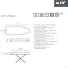 MSV 130 x 43 cm Bügelbezug Bügelbrettbezug Aluminium Produktbild-Vorschau 3