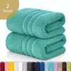 Lavea® 2er Set Duschtuch 70x140 cm, 100% Baumwolle – Produktbild-Vorschau 1