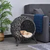 PawHut Ratanový domeček pro kočky s polštářem – místo na Náhled obrázku produktu 2
