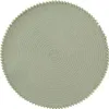 Rundes Tischset 38 cm Salbei, geflochtene Platzmatte mit Produktbild-Vorschau 1