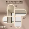 HOKO LED Bogenspiegel mit Metallrahmen 60x100 cm Anti-fog Produktbild-Vorschau 6