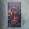Wohnzimmer-Bild Leinwand Uhr 30x60 Boote im Hafen Produktbild-Vorschau 2