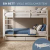 Homestyle4u Etagenbett 90x200 für Kinder 2 Matratzen Produktbild-Vorschau 5