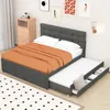 A bedroom scene with a bed and a dresser. Náhled obrázku produktu