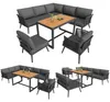 L-förmiges Gartensofa-Set für 7 Personen, mit Produktbild-Vorschau 7