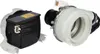 Two separate parts of a washing machine pump are shown against a white background. Produktbild-Vorschau