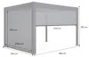 sweeek - Pergola mit Lamellendach Triomphe 3x4m + Markise Produktbild-Vorschau 9
