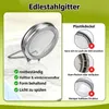 Sprossenglas Deckel 2er Set aus Edelstahl, Keimglas Deckel Produktbild-Vorschau 4