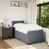 Boxspringbett mit Matratze Dunkelgrau 80x200 cm Samt Produktbild-Vorschau 3