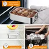 Brotdose mit Fächern, 2er Set, Edelstahl, silber, 2×1400 ml Vista previa de la imagen del producto