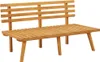 vidaXL Gartenbank mit Kissen 115 cm Massivholz Akazie Produktbild-Vorschau 5