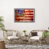 Gerahmtes Poster - Schwarzer Rahmen - Amerika Flagge Produktbild-Vorschau 6