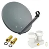 PremiumX SAT Anlage 80cm Antenne Aluminium Single Monoblock Produktbild-Vorschau 1
