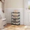 WOLTU Schuhregal schmal 5 Ebenen, Metall, für 10 Paar Produktbild-Vorschau 2