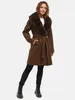 Tazzio Damen Wintermantel F811 (Braun, S) Produktbild-Vorschau 6