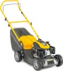 A STIGA petrol lawnmower is shown against a white background. Produktbild-Vorschau