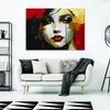 Feeby - Leinwand Bilder - Frau Gesicht Abstraktion - 30x20 Produktbild-Vorschau 2