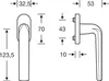 FSB Fenstergriff 341267 - Griff auf ovaler Rosette, Produktbild-Vorschau 2