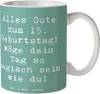 Mr. & Mrs. Panda Tasse Spruch 15. Geburtstag Magisch - Produktbild-Vorschau 1