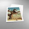 Poster - Poster ohne Rahmen - Sitzen Elefant Baum - 50x70 Produktbild-Vorschau 3