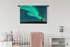 MuchoWow® Wandteppich Wandbehang Nordlichter - Schatten - Produktbild-Vorschau 2