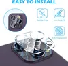Illustration of camera lens protectors being applied to a smartphone. Produktbild-Vorschau