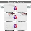 A collage of images showcasing the features of an outdoor curtain. Produktbild-Vorschau