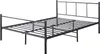 A black metal bed frame is shown against a white background. Produktbild-Vorschau