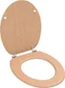 vidaXL Sièges de toilette 2 pcs. avec couvercle MDF design Voir les images du produit 1