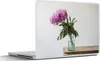MuchoWow® Laptop Aufkleber Sticker Cover Rosa Pfingstrosen Produktbild-Vorschau 1