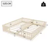 Flieks Kinderbett Einzelbett für 2 Kinder, Bodenbett Produktbild-Vorschau 7